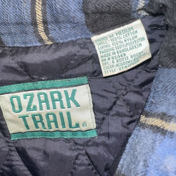 Ozark Trail VTG Men's Flannel Shirt Jacket Sz M - Picture 5 of 6